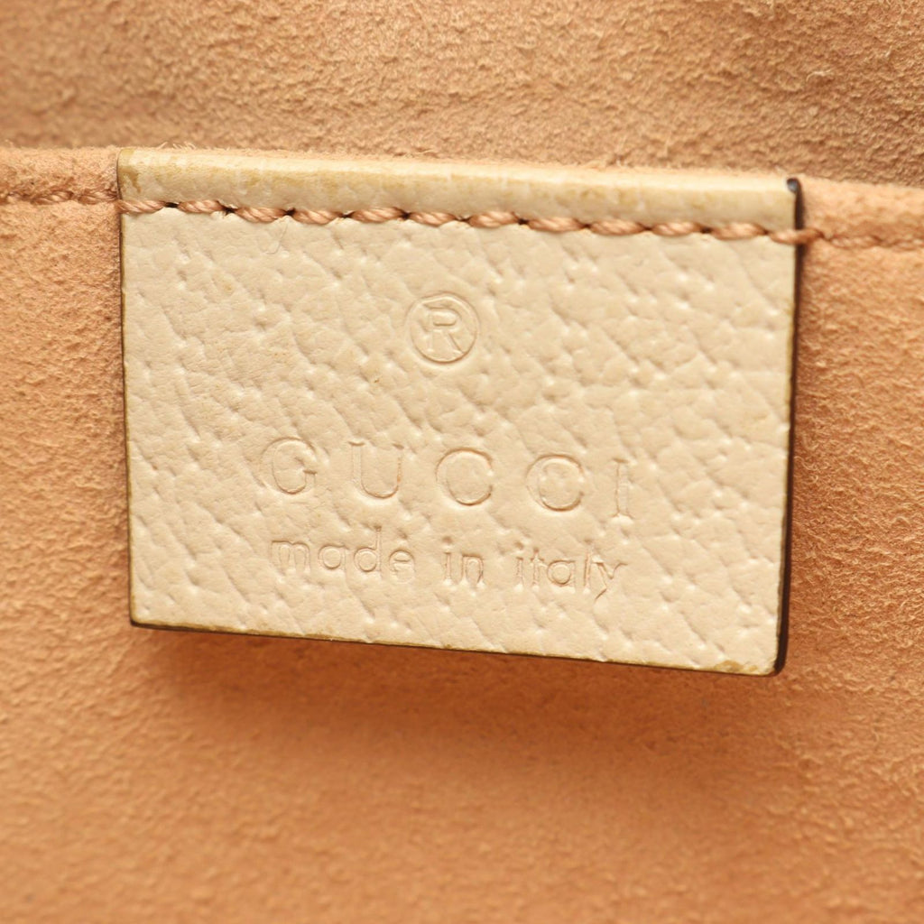 Gucci Shoulder Bag Ophidia GG Supreme Beige Off White Leather Mini — view 4