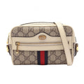 Gucci Shoulder Bag Ophidia GG Supreme Beige Off White Leather Mini