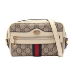 Gucci Shoulder Bag Ophidia GG Supreme Beige Off White Leather Mini