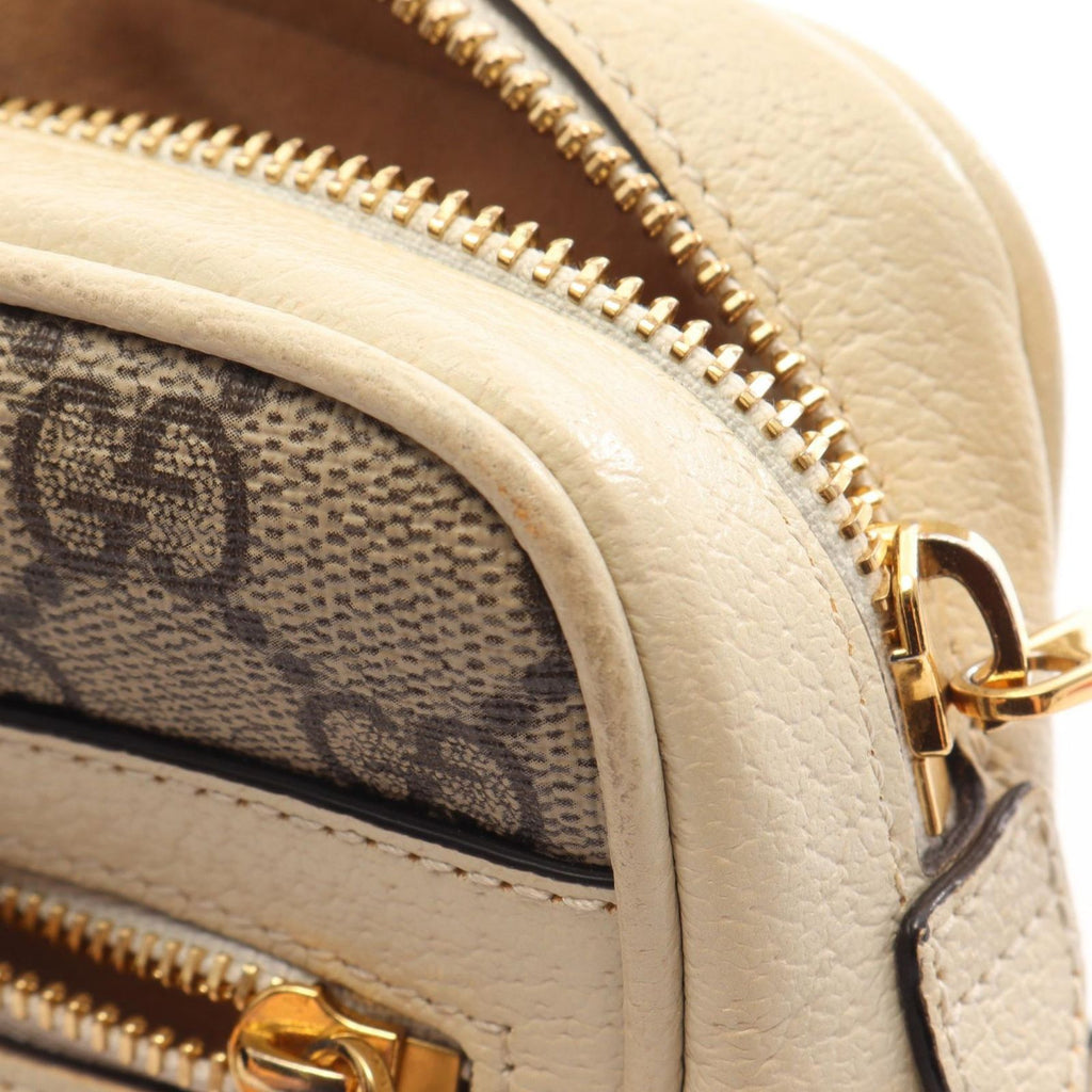 Gucci Shoulder Bag Ophidia GG Supreme Beige Off White Leather Mini — view 5