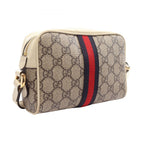 Gucci Shoulder Bag Ophidia GG Supreme Beige Off White Leather Mini — view 2