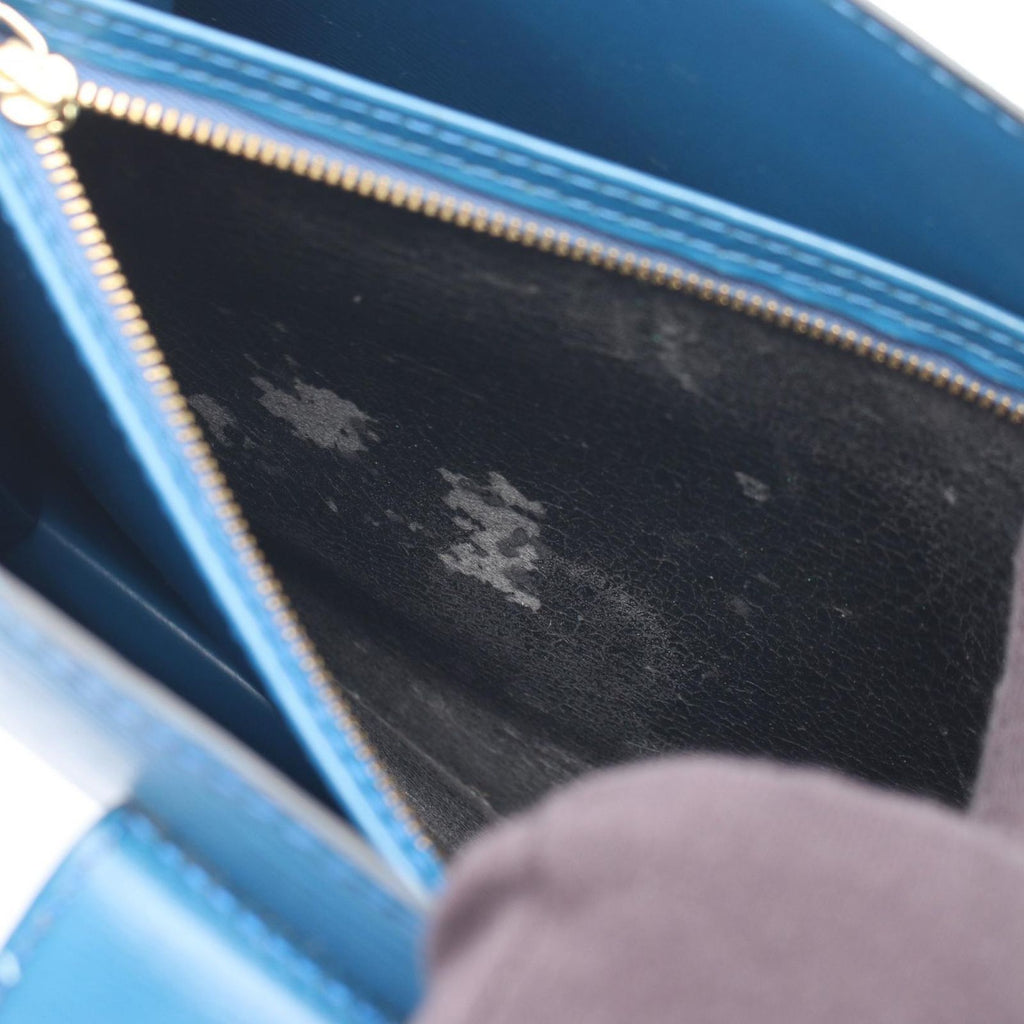 Louis Vuitton Shoulder Bag Capucines Epi Toledo Blue Leather — view 6