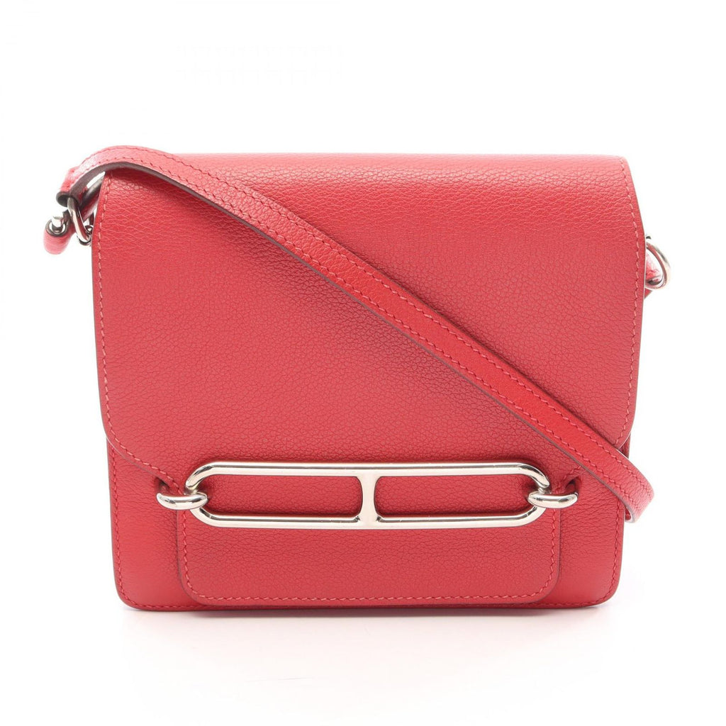 Hermes Shoulder Bag Sac Roulis Mini Rouge Garance
