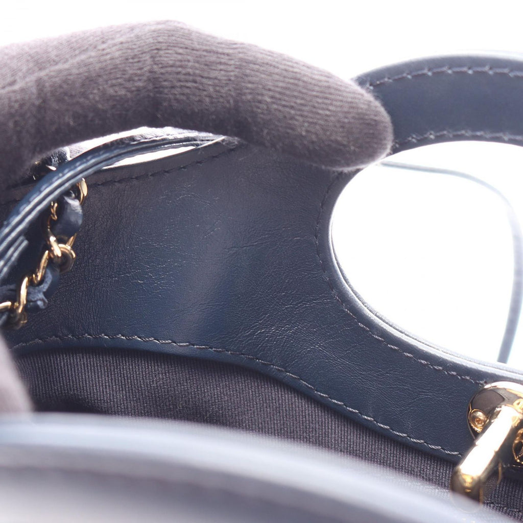 Chanel Shoulder Bag 31 2-Way Navy Leather 31 Mini Shopping — view 7
