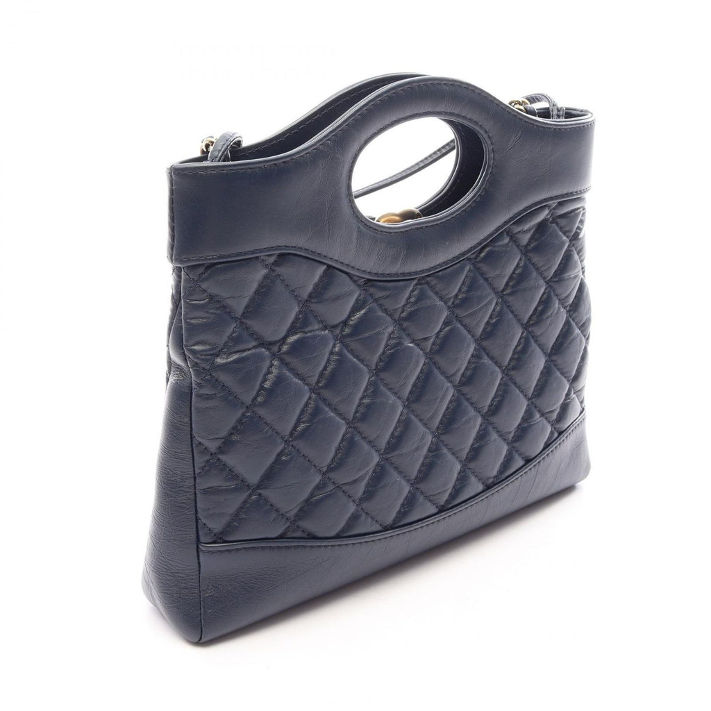 Chanel Shoulder Bag 31 2-Way Navy Leather 31 Mini Shopping — view 2
