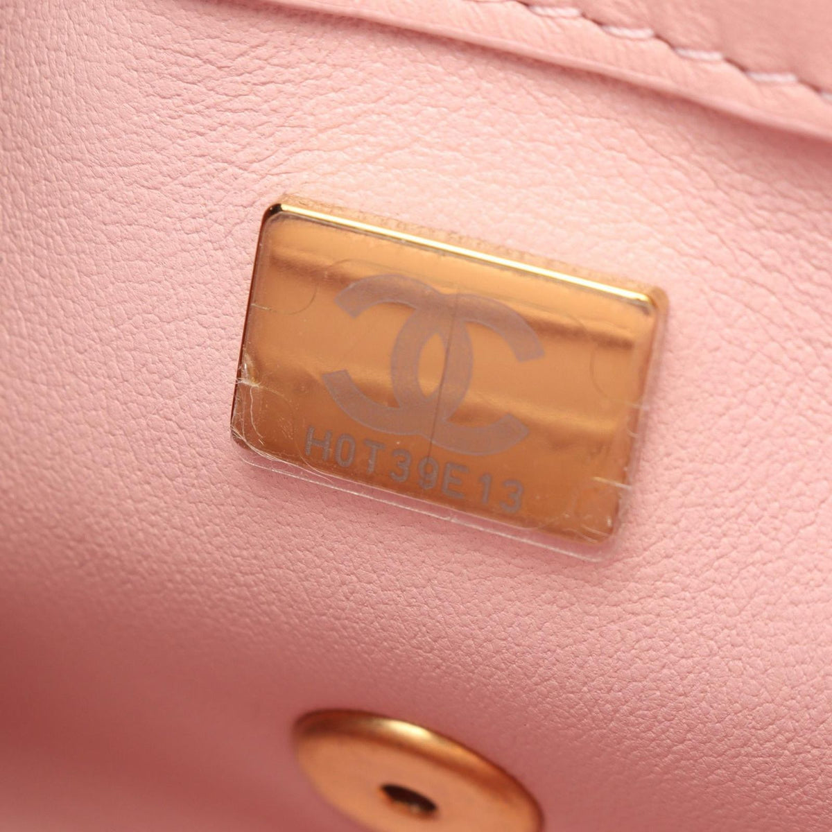 Chanel Shoulder Bag Mini Quilted Light Pink Lambskin Small Flap Chain — view 5