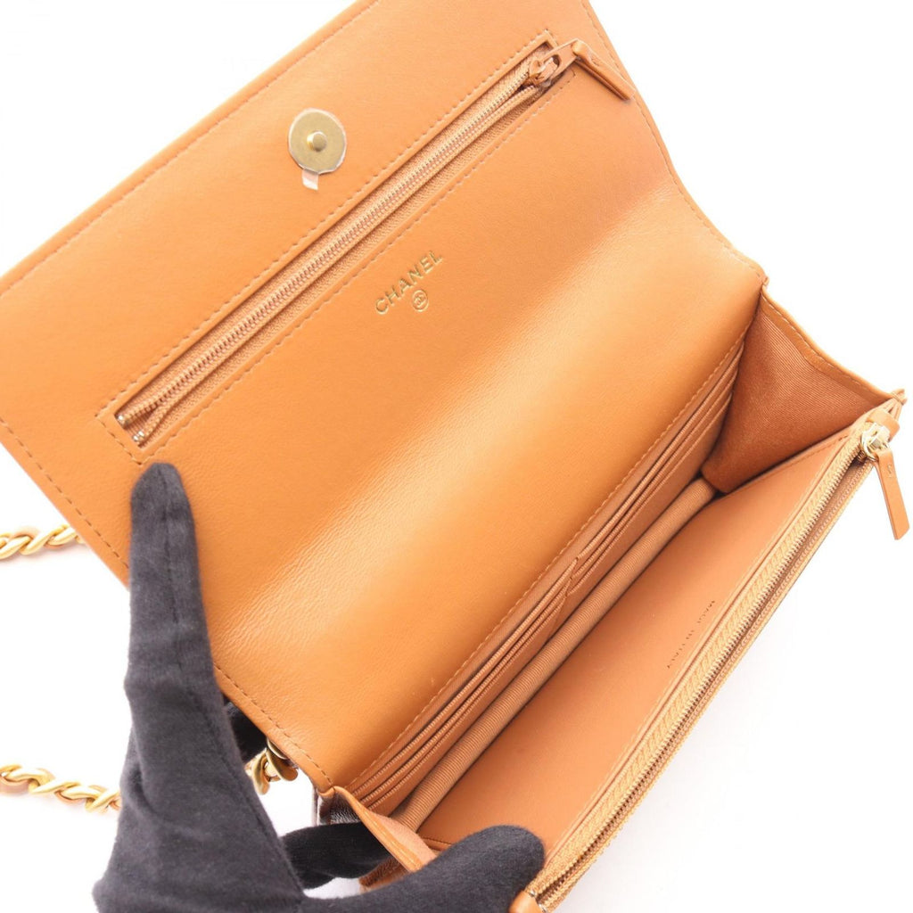 Chanel Shoulder Bag 19 Dixneuf Quilted Combination 2-Way Brown Lambskin — view 3