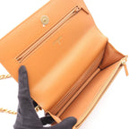 Chanel Shoulder Bag 19 Dixneuf Quilted Combination 2-Way Brown Lambskin — view 3