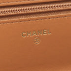 Chanel Shoulder Bag 19 Dixneuf Quilted Combination 2-Way Brown Lambskin — view 4