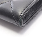 Chanel Shoulder Bag Quilted Phone Case Black Lambskin Chain — view 7