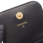 Chanel Shoulder Bag Quilted Phone Case Black Lambskin Chain — view 4