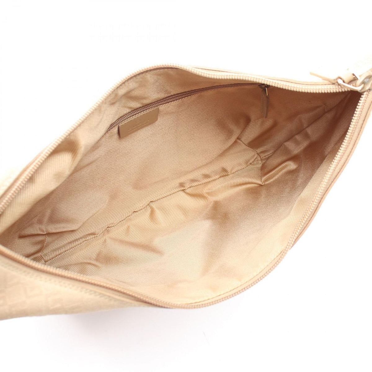 Gucci Shoulder Bag G Pattern Beige Suede Leather — view 3