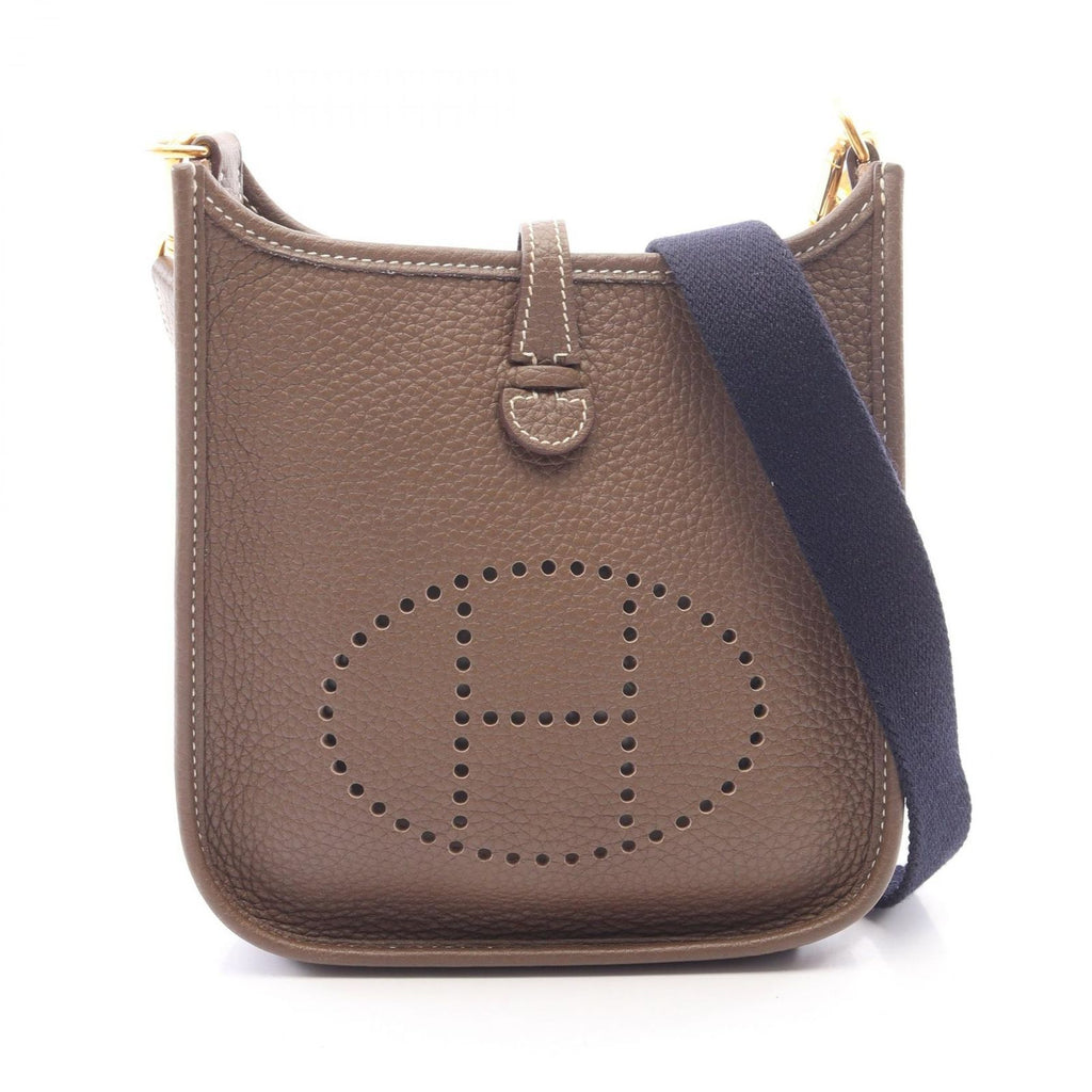 Hermes Shoulder Bag Evelyne TPM Amazon Etoupe Leather TPM
