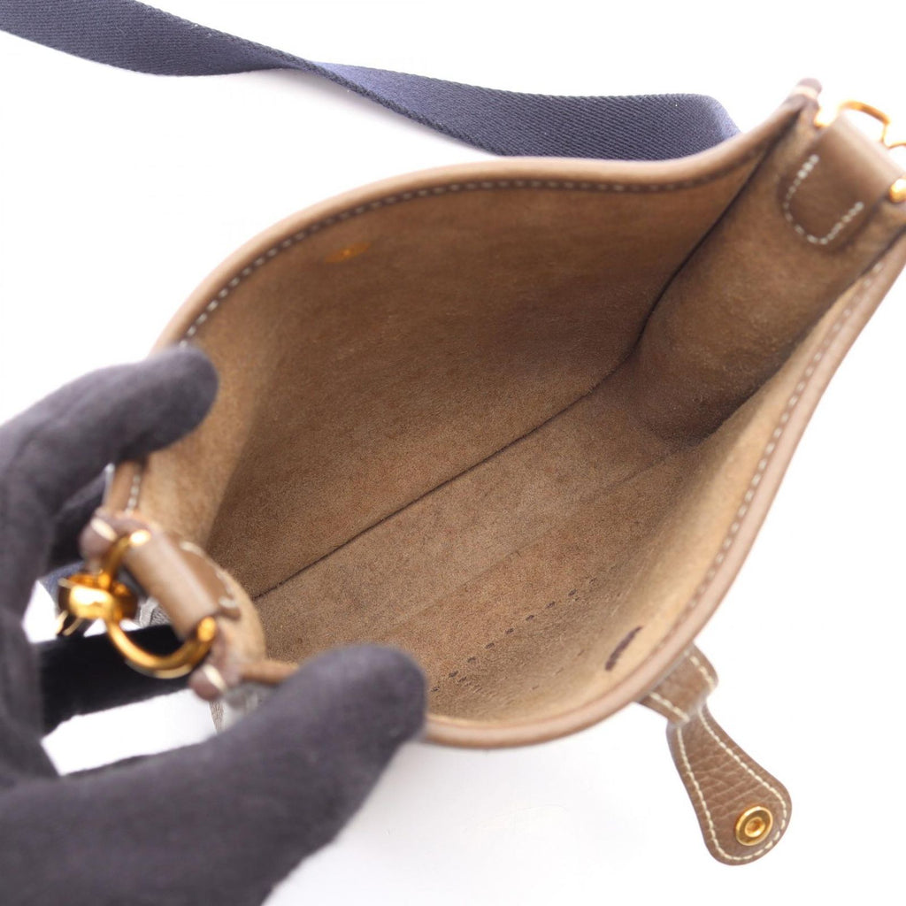 Hermes Shoulder Bag Evelyne TPM Amazon Etoupe Leather TPM — view 3