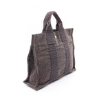 Hermes Tote Herline PM Gray Canvas — view 2