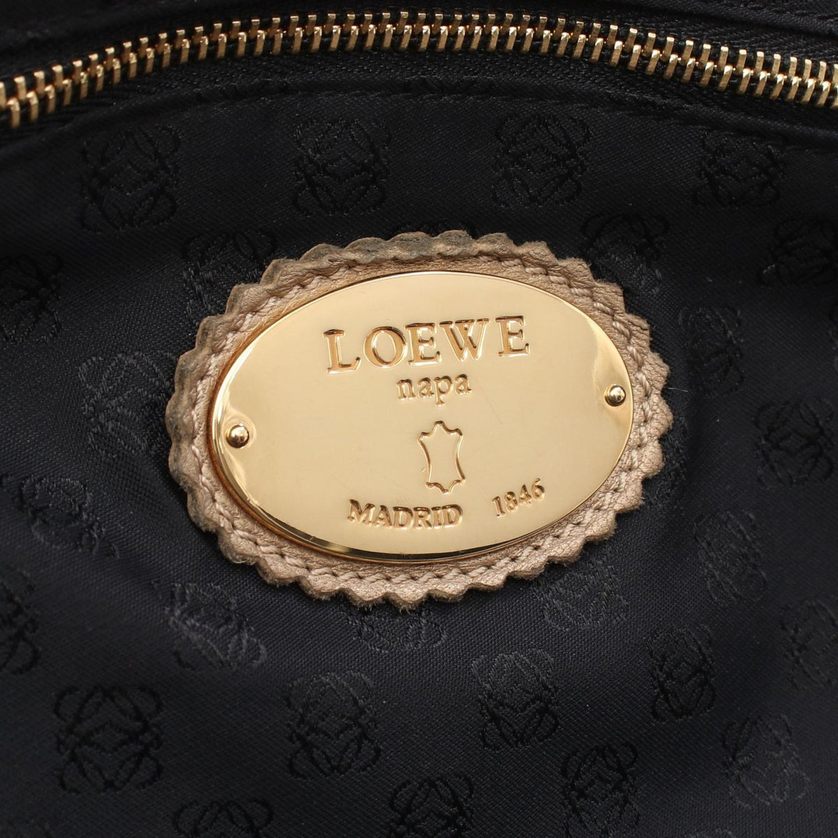 Loewe Handbag Nappa Aire Gold Leather — view 4