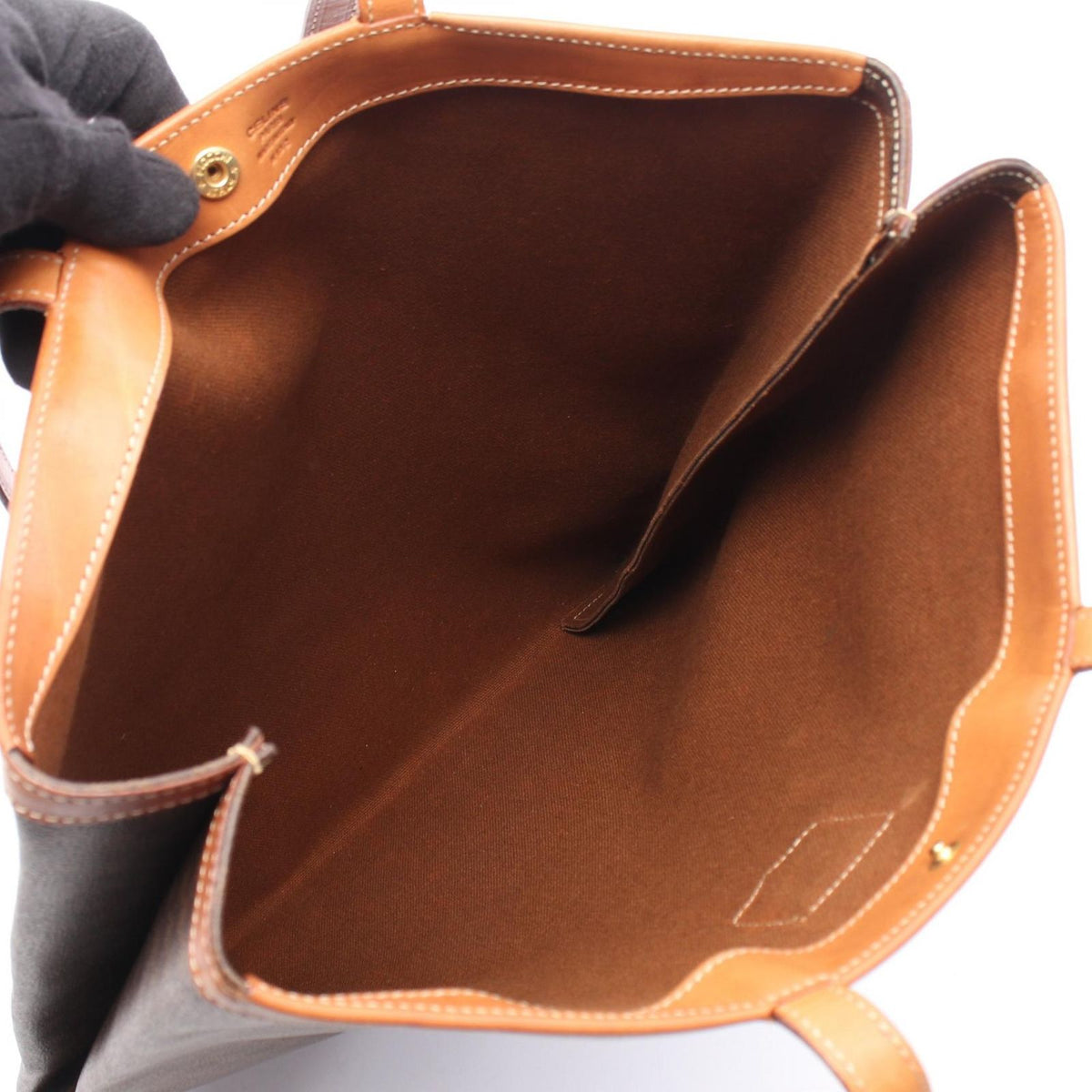 Celine Tote Macadam Brown Leather — view 3