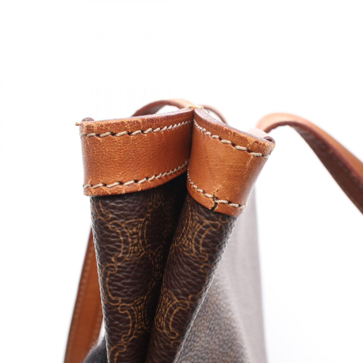 Celine Tote Macadam Brown Leather — view 6