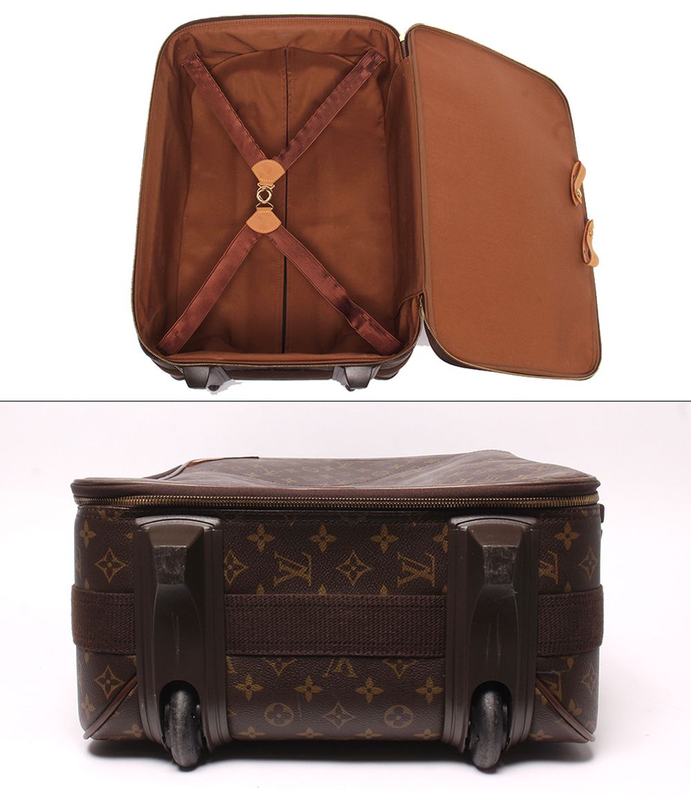 Louis Vuitton Carry Case Suitcase Pegase 55 Monogram Travel Bag — view 4