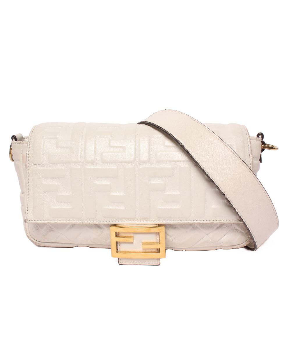 Fendi Shoulder Bag Baguette Zucca