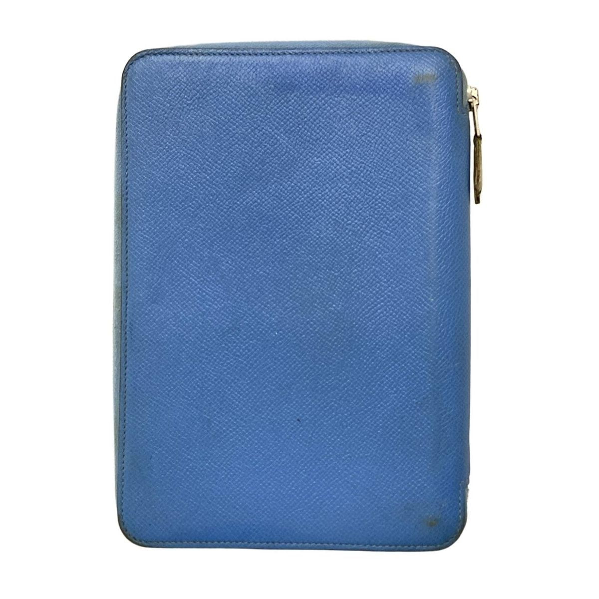 Hermes Notebook Agenda Zip Silk'in Blue Zip Around — view 2