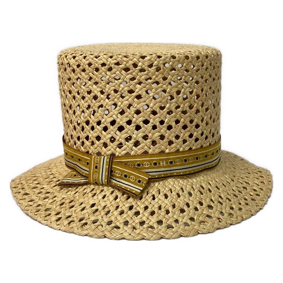 Hermes Hat 58 Beige Straw Hat — view 2