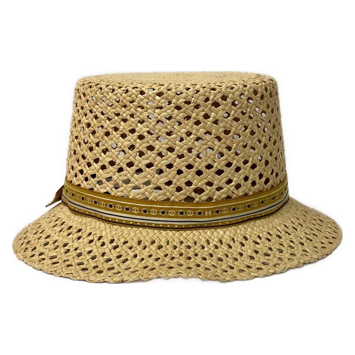 Hermes Hat 58 Beige Straw Hat