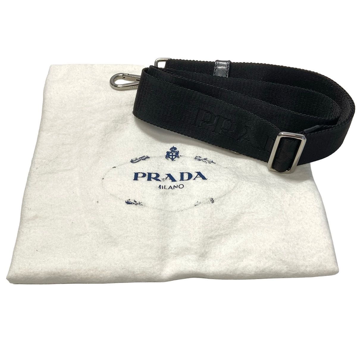 Prada Tote Tessuto Double Black Navy Reversible — view 8