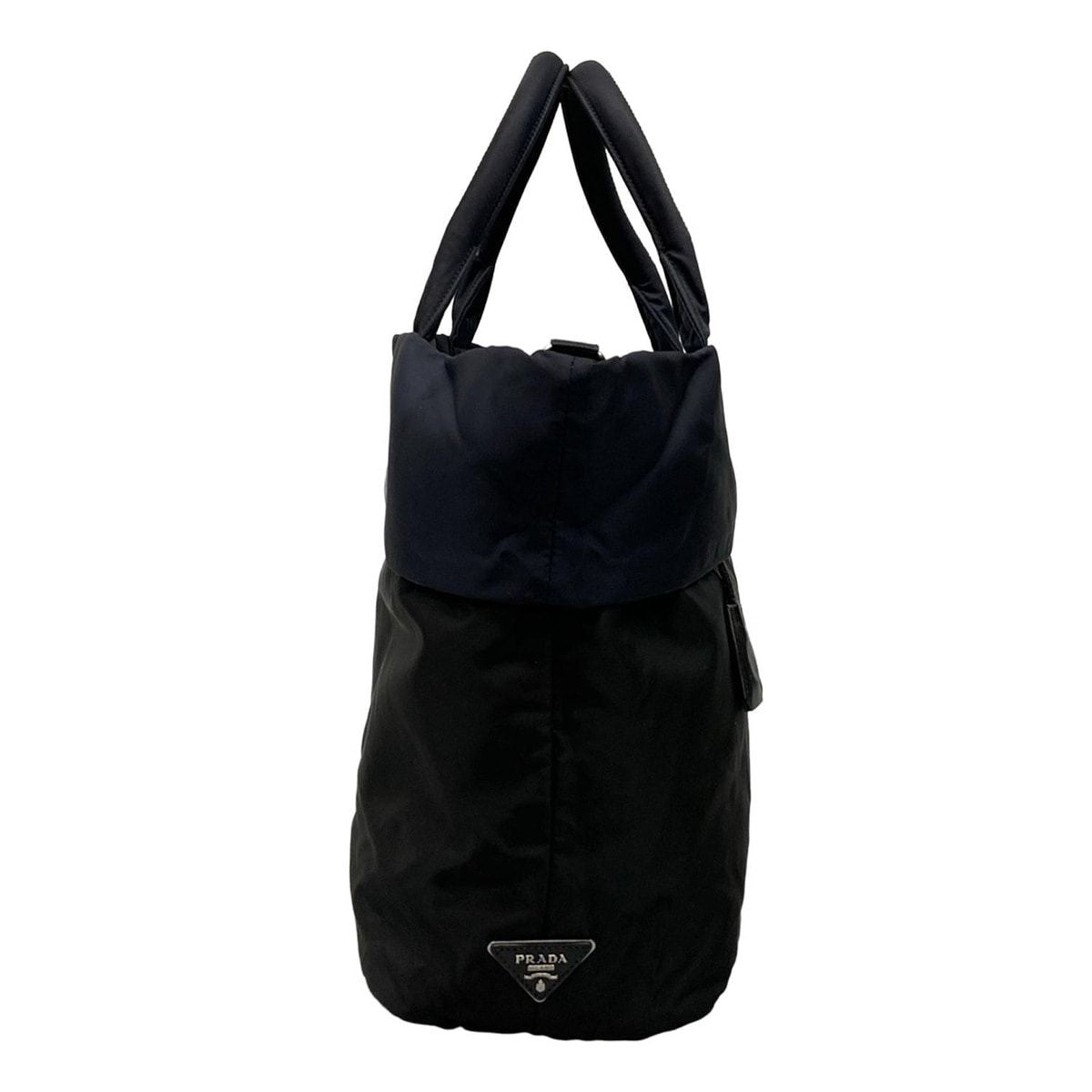 Prada Tote Tessuto Double Black Navy Reversible — view 2