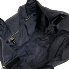 Prada Tote Tessuto Double Black Navy Reversible — view 7
