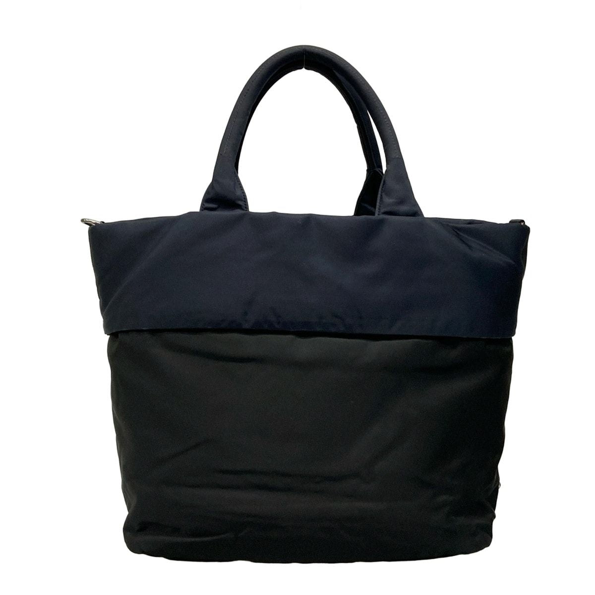 Prada Tote Tessuto Double Black Navy Reversible — view 3