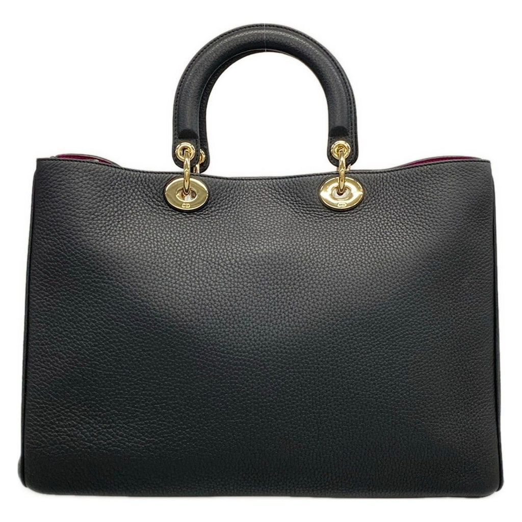 Dior Tote Diorissimo Black Leather — view 3