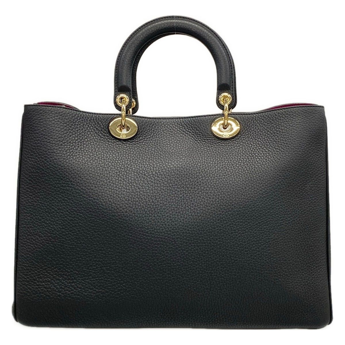 Dior Tote Diorissimo Black Leather — view 3