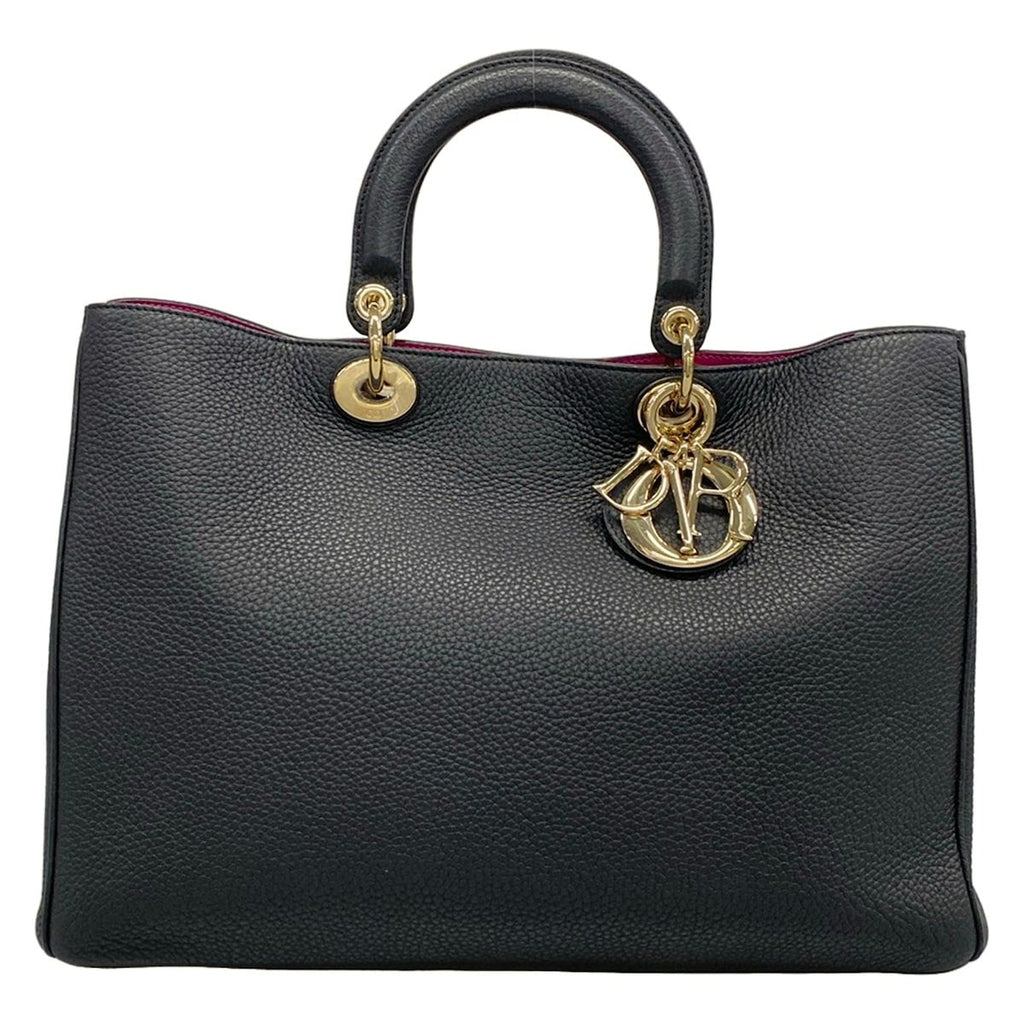 Dior Tote Diorissimo Black Leather