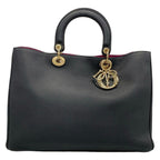 Dior Tote Diorissimo Black Leather