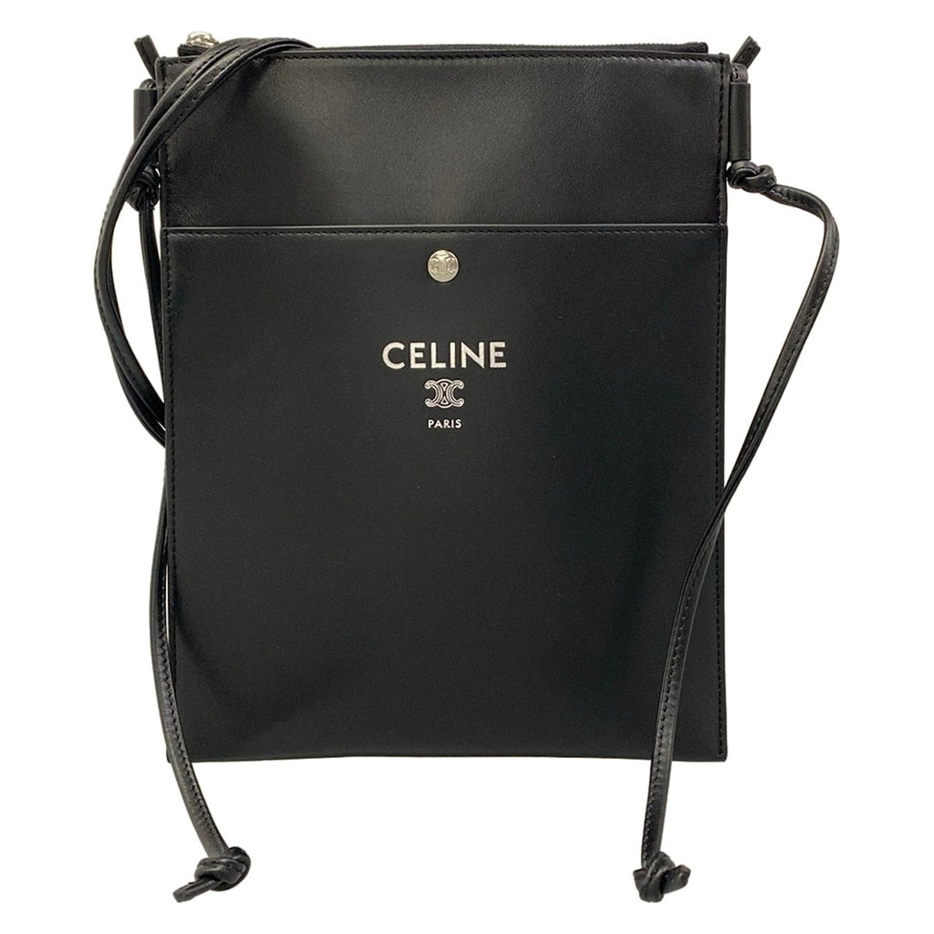 Celine Shoulder Bag Sharp Pouch Take Away 103 Black Lambskin