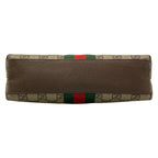 Gucci Shoulder Bag Ophidia Beige Dark Brown Leather — view 5