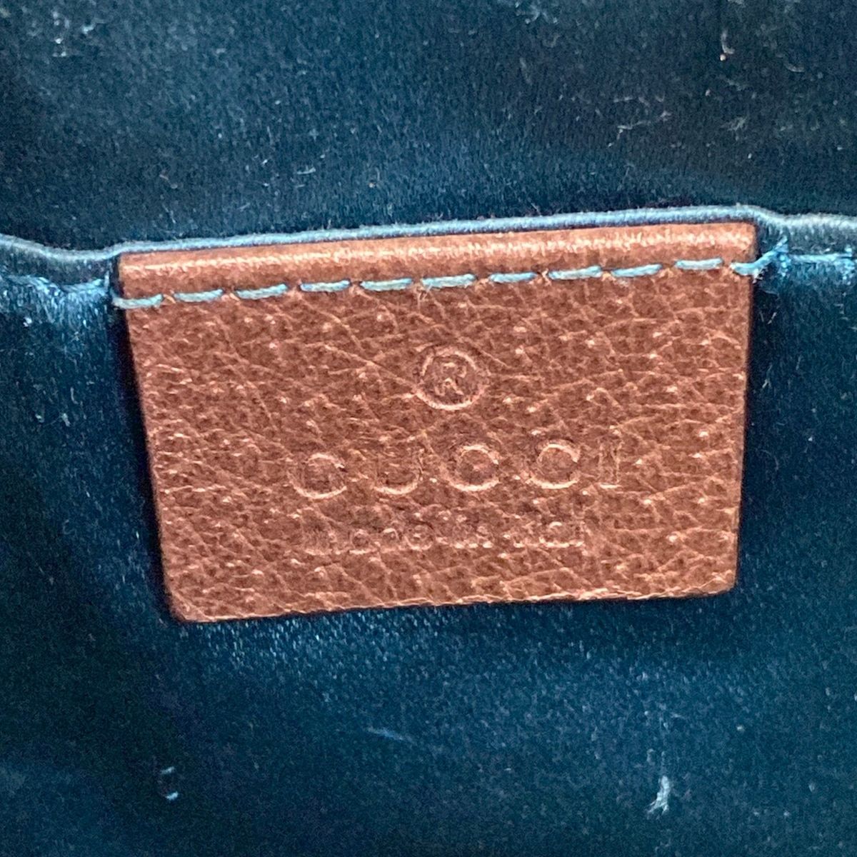 Gucci Shoulder Bag Ophidia Beige Dark Brown Leather — view 8