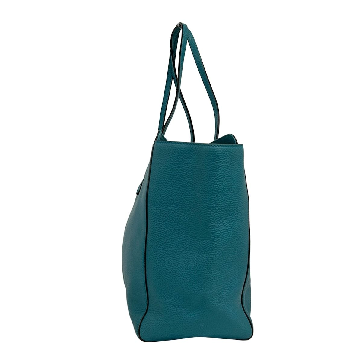 Gucci Tote Swing Blue Green Leather — view 4