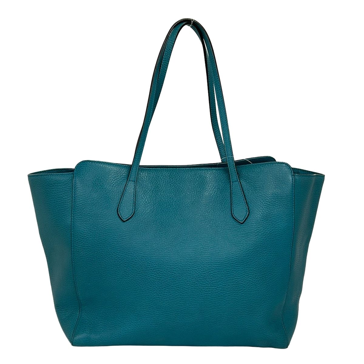 Gucci Tote Swing Blue Green Leather — view 3