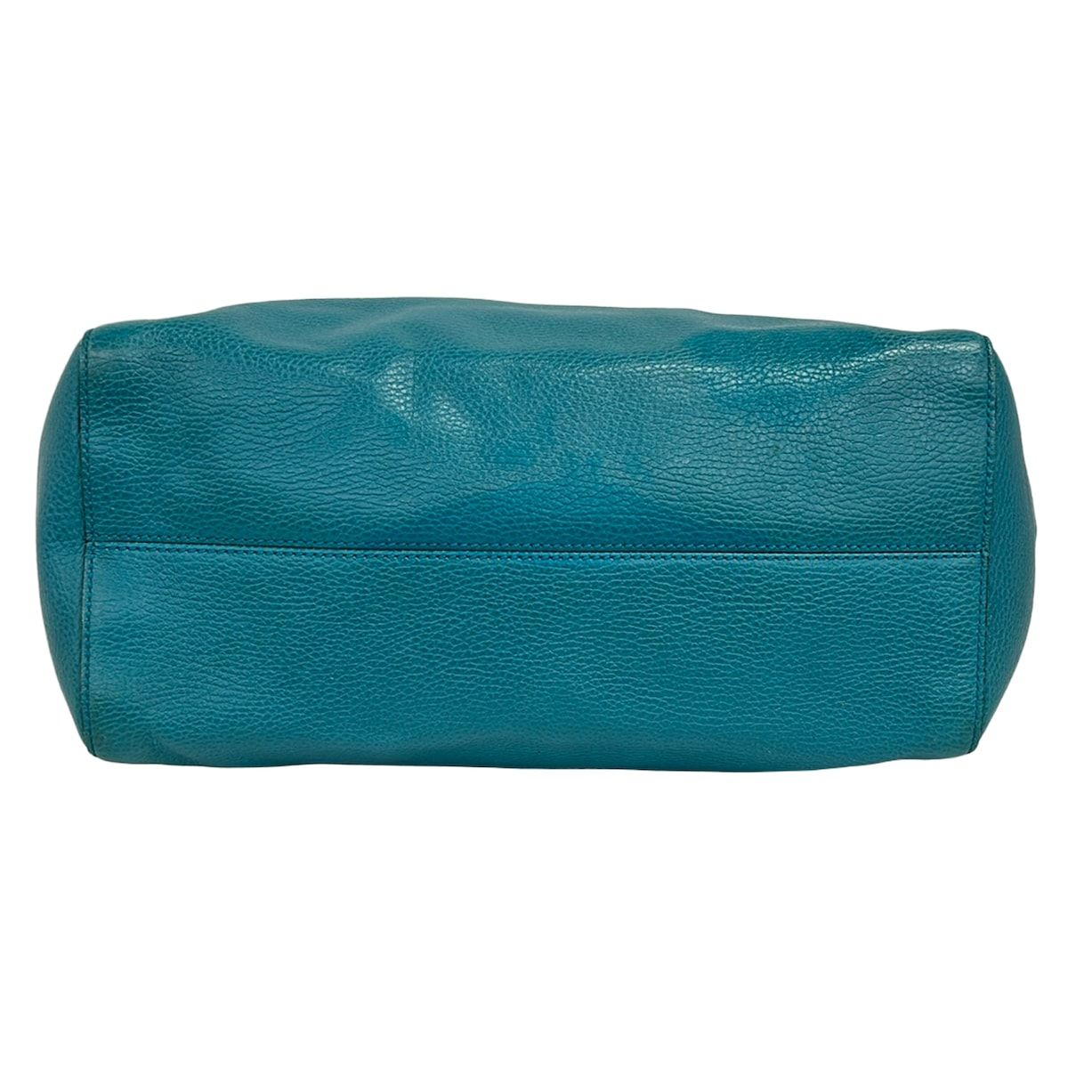 Gucci Tote Swing Blue Green Leather — view 5