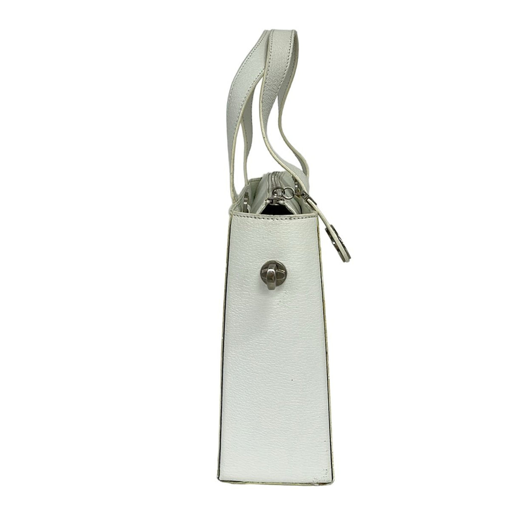 Celine Handbag White Leather — view 4