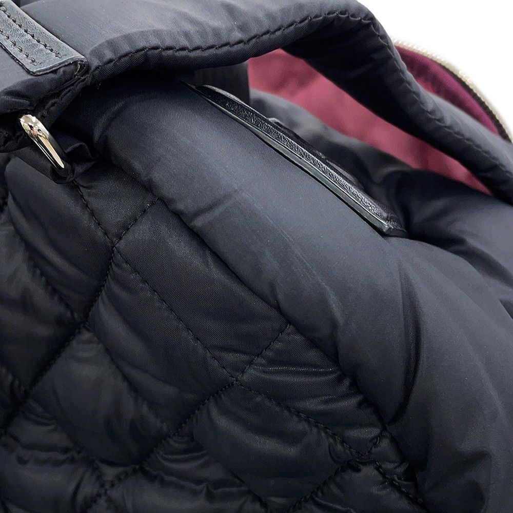 Chanel Backpack Quilted CC Logo Coco Cocoon Nylon Black — view 7