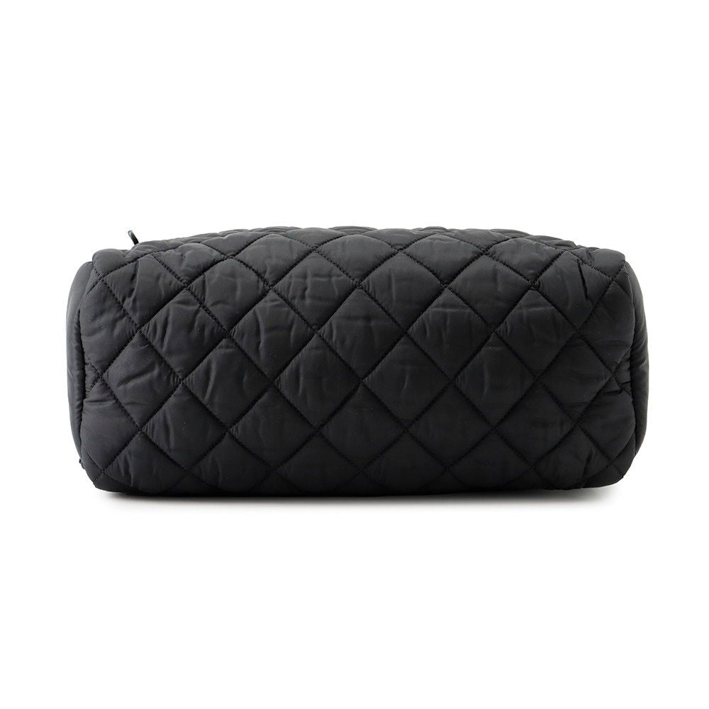 Chanel Backpack Quilted CC Logo Coco Cocoon Nylon Black — view 3