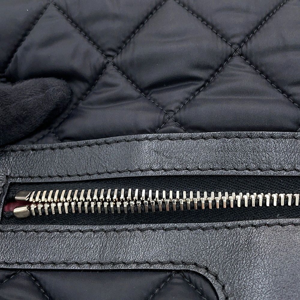 Chanel Backpack Quilted CC Logo Coco Cocoon Nylon Black — view 6
