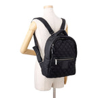 Chanel Backpack Quilted CC Logo Coco Cocoon Nylon Black — view 4