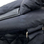 Chanel Backpack Quilted CC Logo Coco Cocoon Nylon Black — view 8