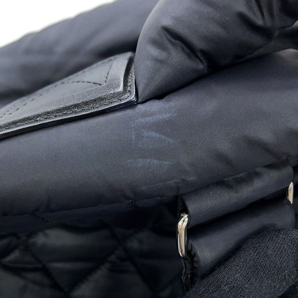 Chanel Backpack Quilted CC Logo Coco Cocoon Nylon Black — view 8