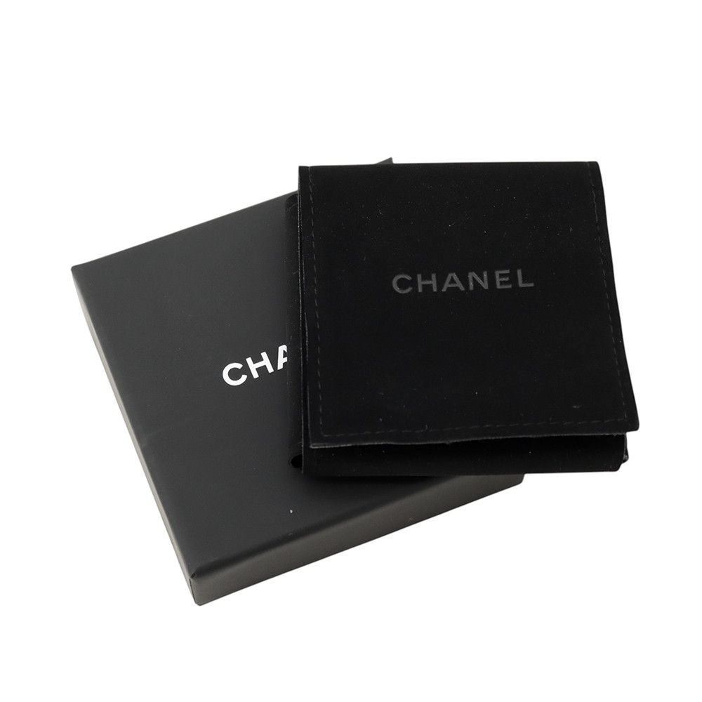 Chanel Earrings Rhinestone CC Logo — view 8