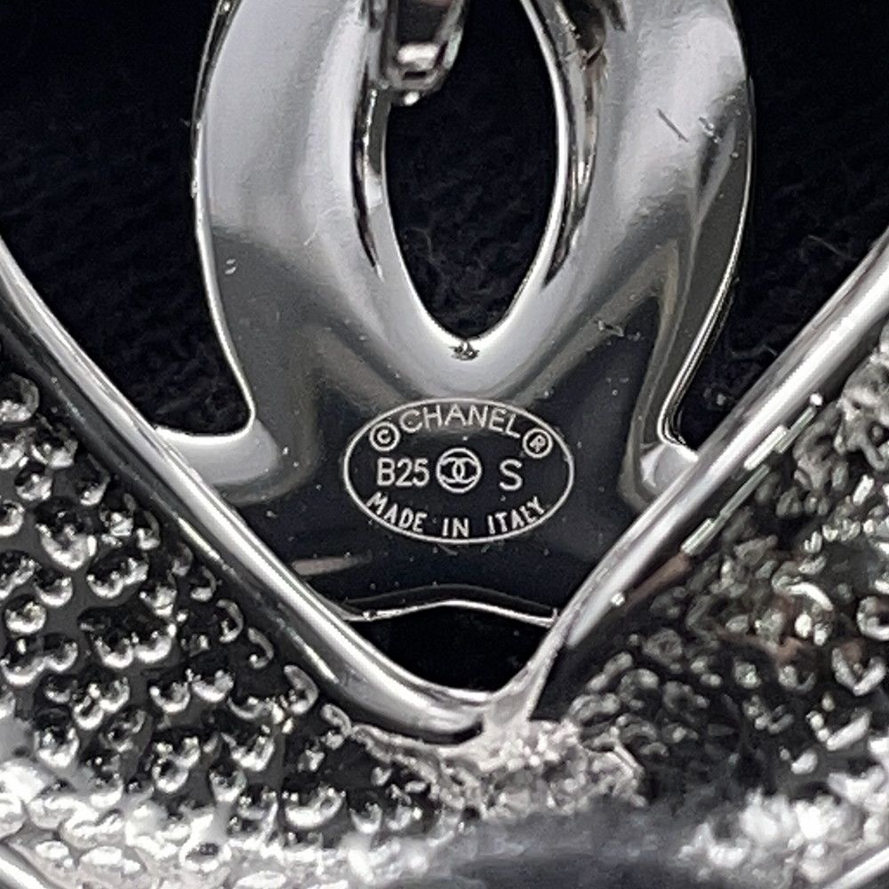 Chanel Earrings Rhinestone CC Logo — view 7